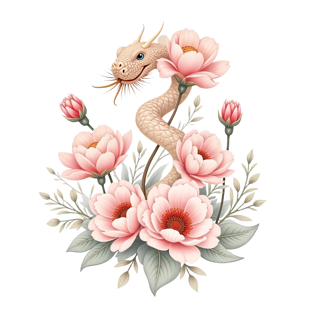 Enchanted Floral Dragon